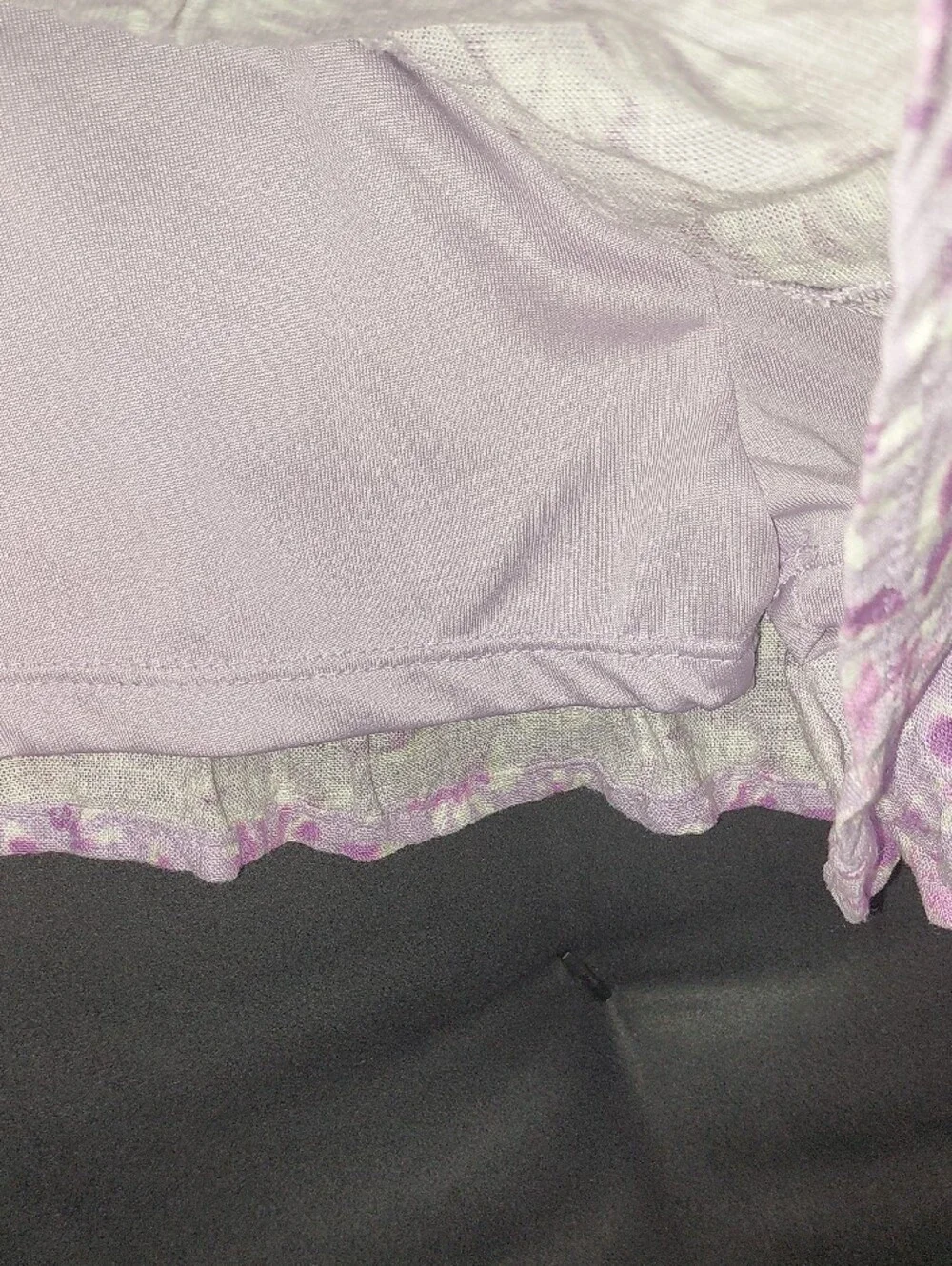 btween Lavender Mesh-Trim Tank Top and Shorts Set - Picture 7 of 7